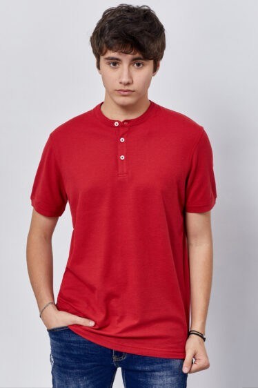 חולצת פולו פיקה צווארון סיני