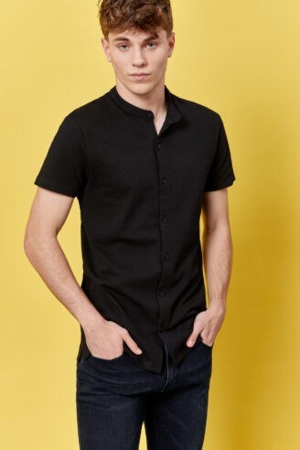 חולצת כפתרה ג'רסי פופקורן