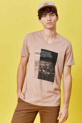 חולצת טי הדפס חלל