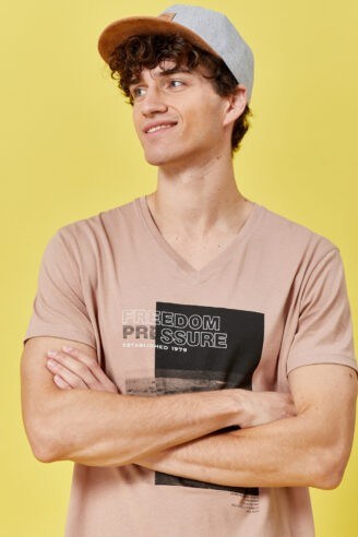 חולצת טי הדפס חלל