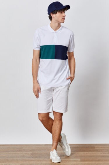 חולצת פולו פיקה שילוב צבעים