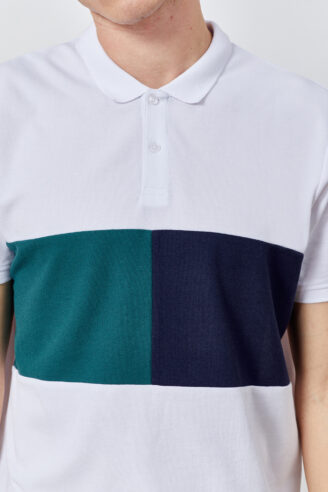 חולצת פולו פיקה שילוב צבעים