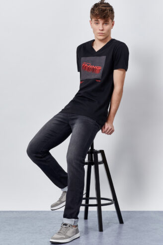 חולצת טי הדפס בולט