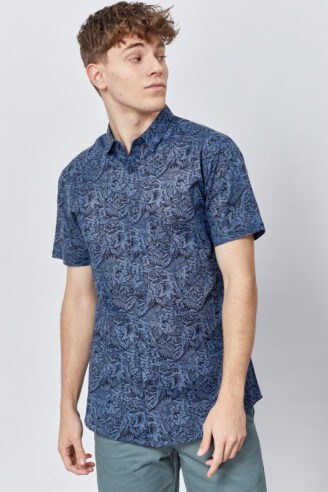 חולצה מכופתרת הדפס אבסטרקט