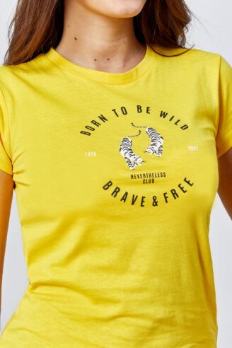 טי שירט הדפס נמרים