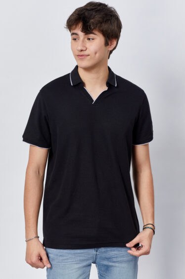 חולצת פולו פיקה ספליט וי