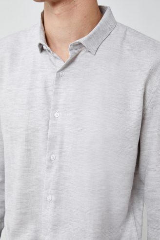 חולצה מכופתרת טקסטורה אלגנטית