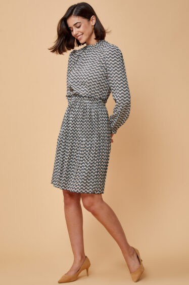 חצאית פליסה מודפסת