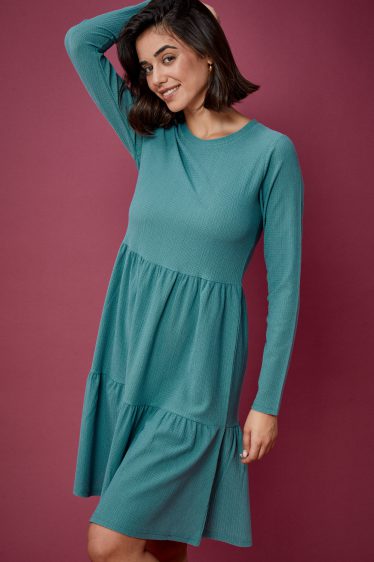 שמלת קומות סריג כיפית