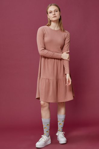 שמלת קומות סריג כיפית