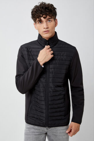 מעיל קל softshell שילוב קווילט