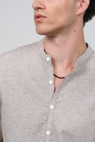 חולצת גלביה במראה פשתן