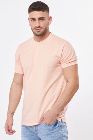 חולצת פולו פיקה צווארון סיני