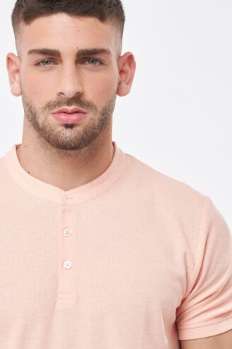 חולצת פולו פיקה צווארון סיני