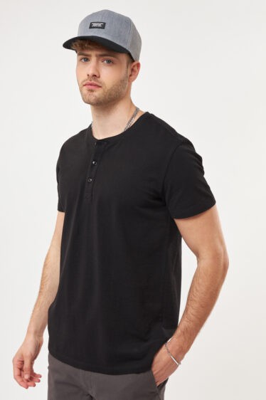 חולצת טי בייבי ואפל חצי כפתרה