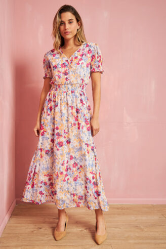 שמלת שיפון מידי מנצנצת