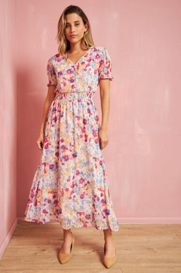 שמלת שיפון מידי מנצנצת