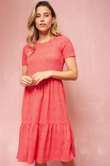 שמלת קומות מודפסת