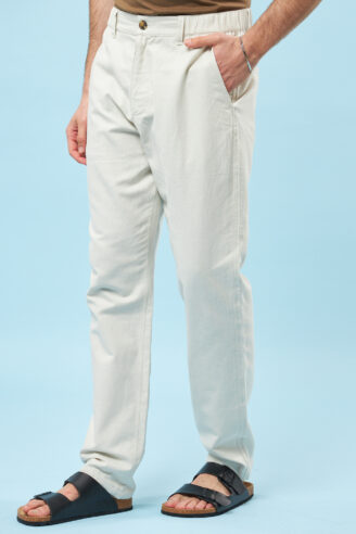 מכנסיים בשילוב פשתן