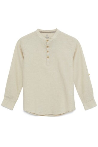 חולצת גלביה במראה פשתן לילדים