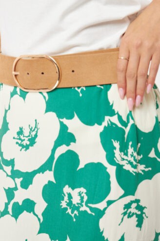 חגורת סוויד רחבה