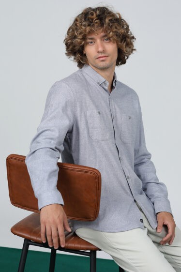 חולצת פלנל  עם כיסים