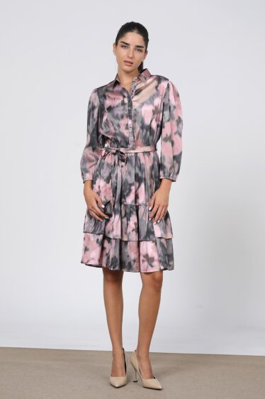 שמלת קומות סאטן