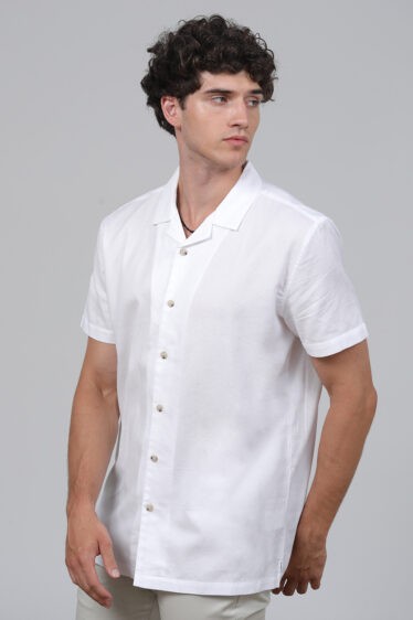 חולצה מכופתרת ואפל צווארון CAMP