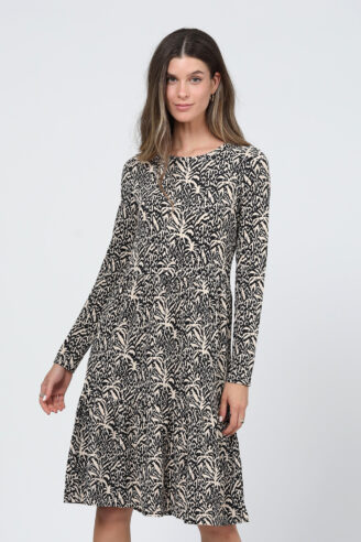 שמלת קומות מודפסת