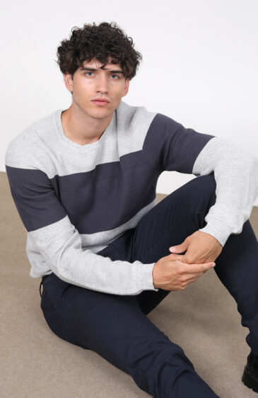 סריג קל סריגת פסים