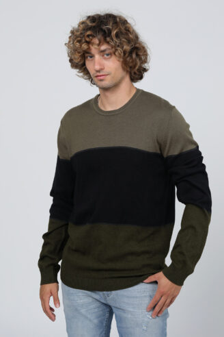 סריג בייסיק פסים קולור בלוק