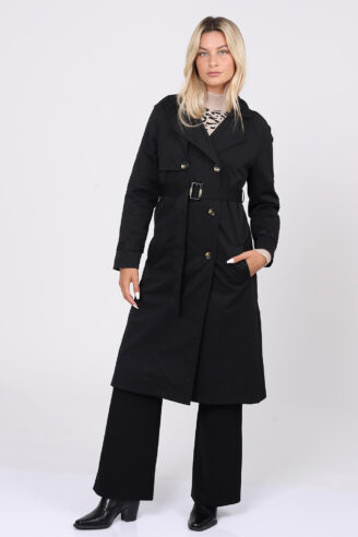 מעיל טרנץ ארוך מעיל טרנץ ארוך