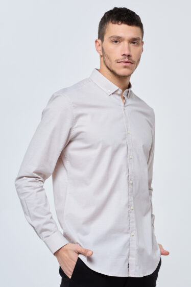 חולצה מכופתרת טקסטורת fill-a-fill