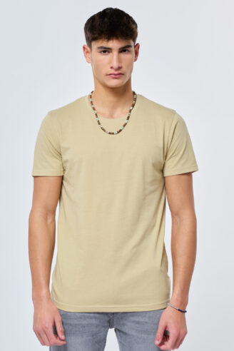 חולצת טי בסיס ,צווארון עגול