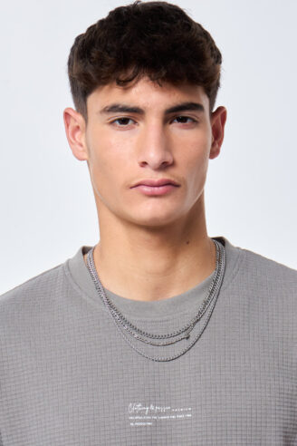 חולצת טי רחבה בוקסי טקסטורה