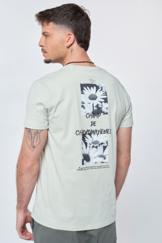 חולצת טי הדפס  פרח