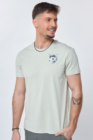 חולצת טי הדפס פרח