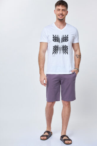 חולצת טי הדפס אשליה