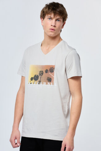 חולצת טי הדפס דקלים