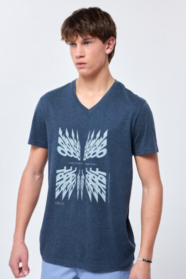 חולצת טי הדפס אשליה