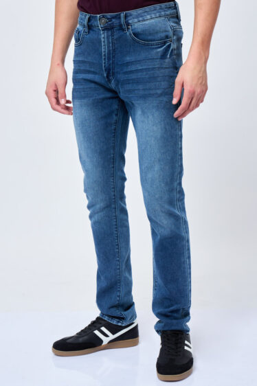 ג'ינס ג'רסי שטוף צר