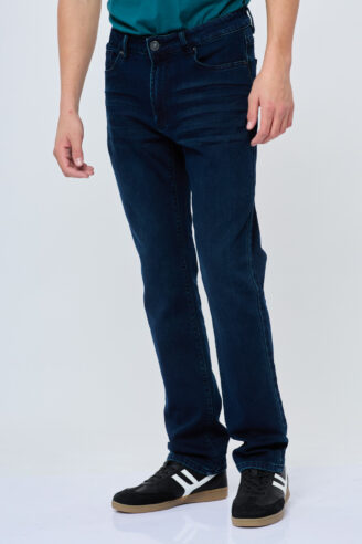 ג'ינס ג'רסי שטוף רחב