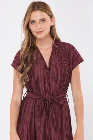 אוברול פליסה מעטפת - בורדו