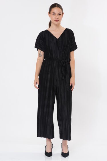 אוברול פליסה מעטפת - שחור