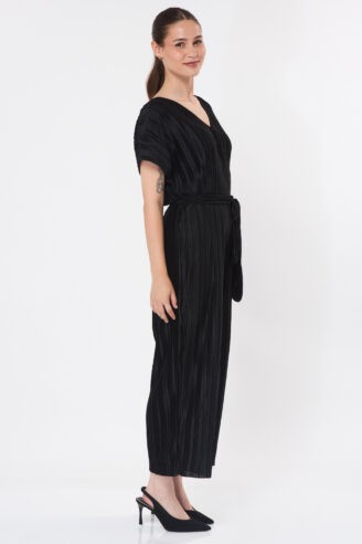 אוברול פליסה מעטפת - שחור