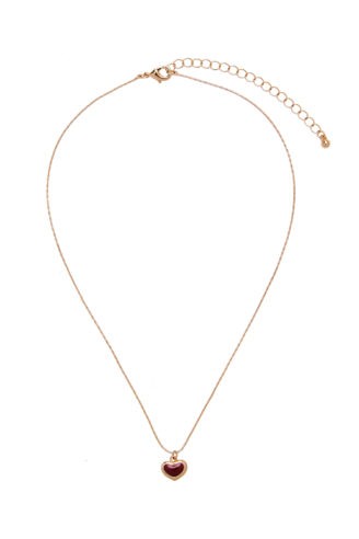 שרשת תליון לב אדום לאישה