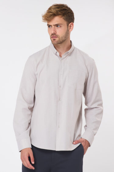 חולצה מכופתרת אוקספורד גזרה רחבה