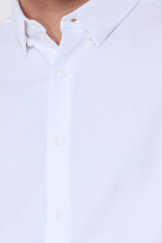 חולצה מכופתרת אלגנטית טקסטורת DOBBY