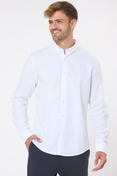 חולצה מכופתרת אלגנט Dobby טקסטורה