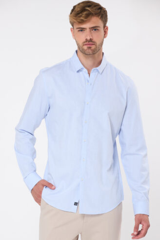 חולצה מכופתרת פסי סיכה אלגנט